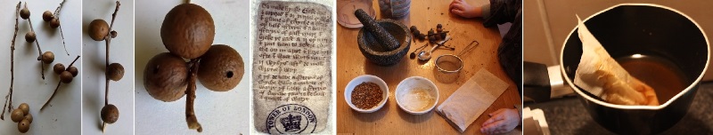 Re-enactment – Galnoteninkt&nbsp;maken